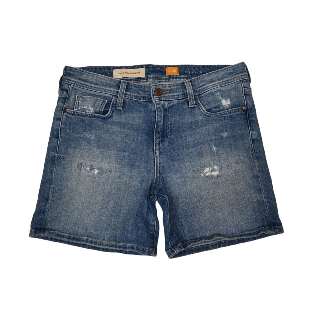 Pilcro and the Letterpress Womens 26 Hyphen Denim Jean Shorts